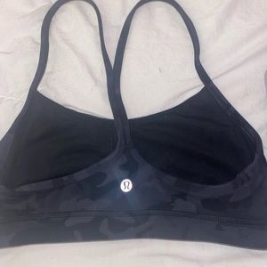 Lululemon Flo Y Bra Black Camo